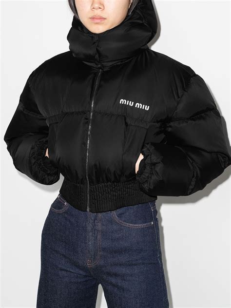 miu miu puffer coat|Luxury Women's Coats and Jackets .